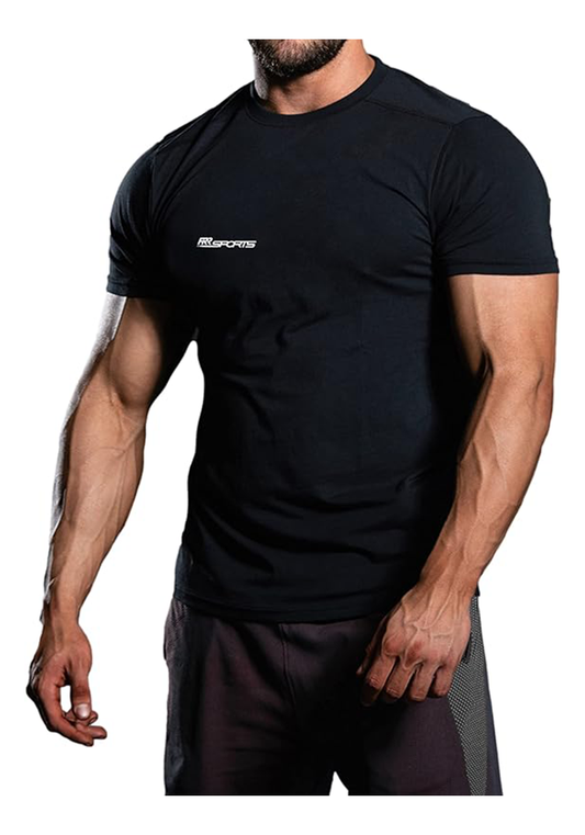 Slim Fit Herren Sport- und Fitness Kurzarm T-Shirt
