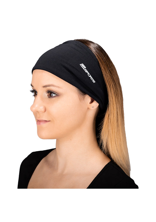 Fitness Stirnband für Damen und Herren in Schwarz
