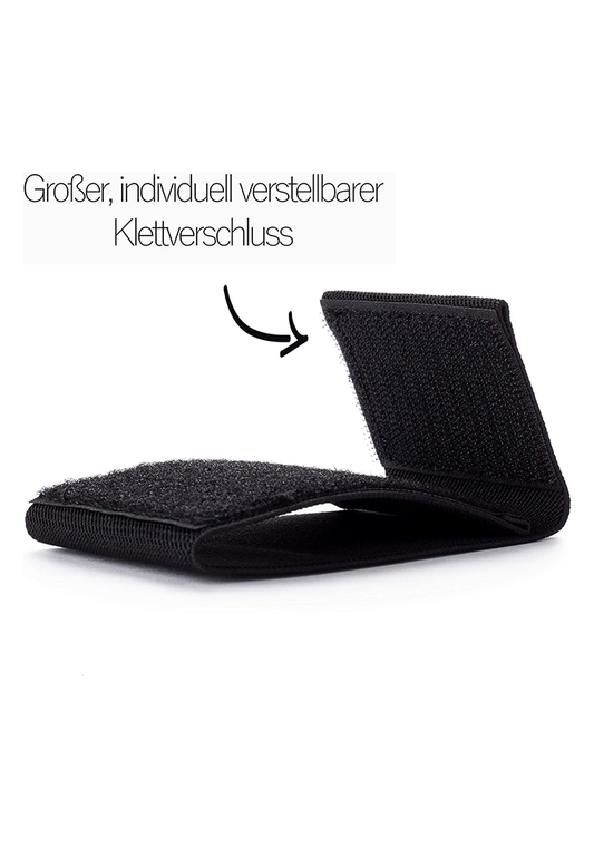 1 Paar Schienbeinschonerhalter Fußball mit Klettverschluss